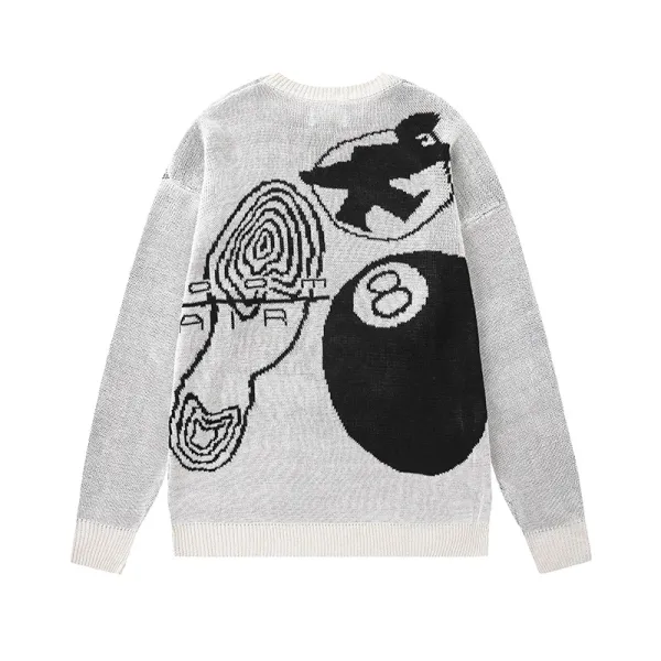 Stüssy Logo Knit Cardigan Black - 6