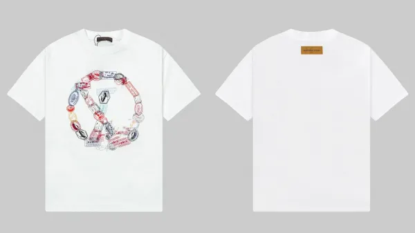 Louis Vuitton Passport Stamp Monogram T-Shirt White - 1