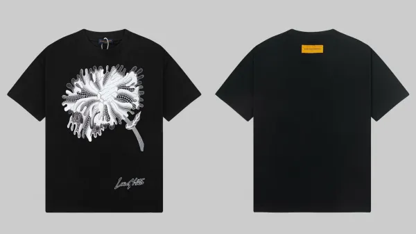 Louis Vuitton Dandelion Print Black T-Shirt - 1