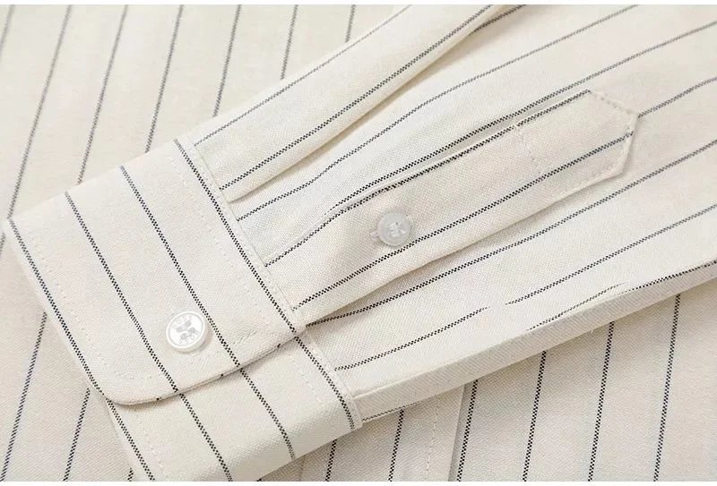 Ami Heart Logo Embroidered Striped Long Sleeve Shirt photo 8