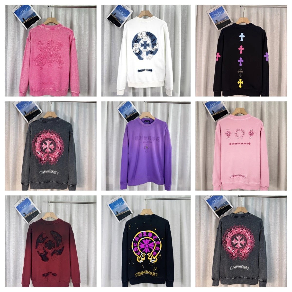 Design Embroidered Circle Motif Navy Hoodie product detail 2 in Litbuy spreadsheet finds
