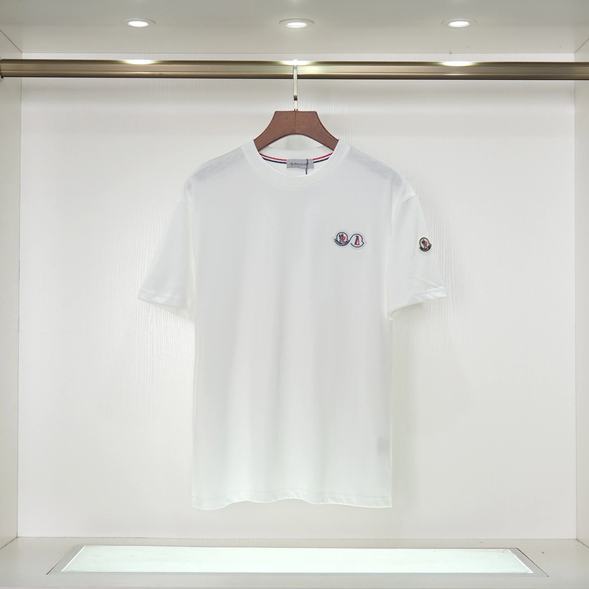 Moncler Logo Embroidered Cotton T-Shirt photo 8