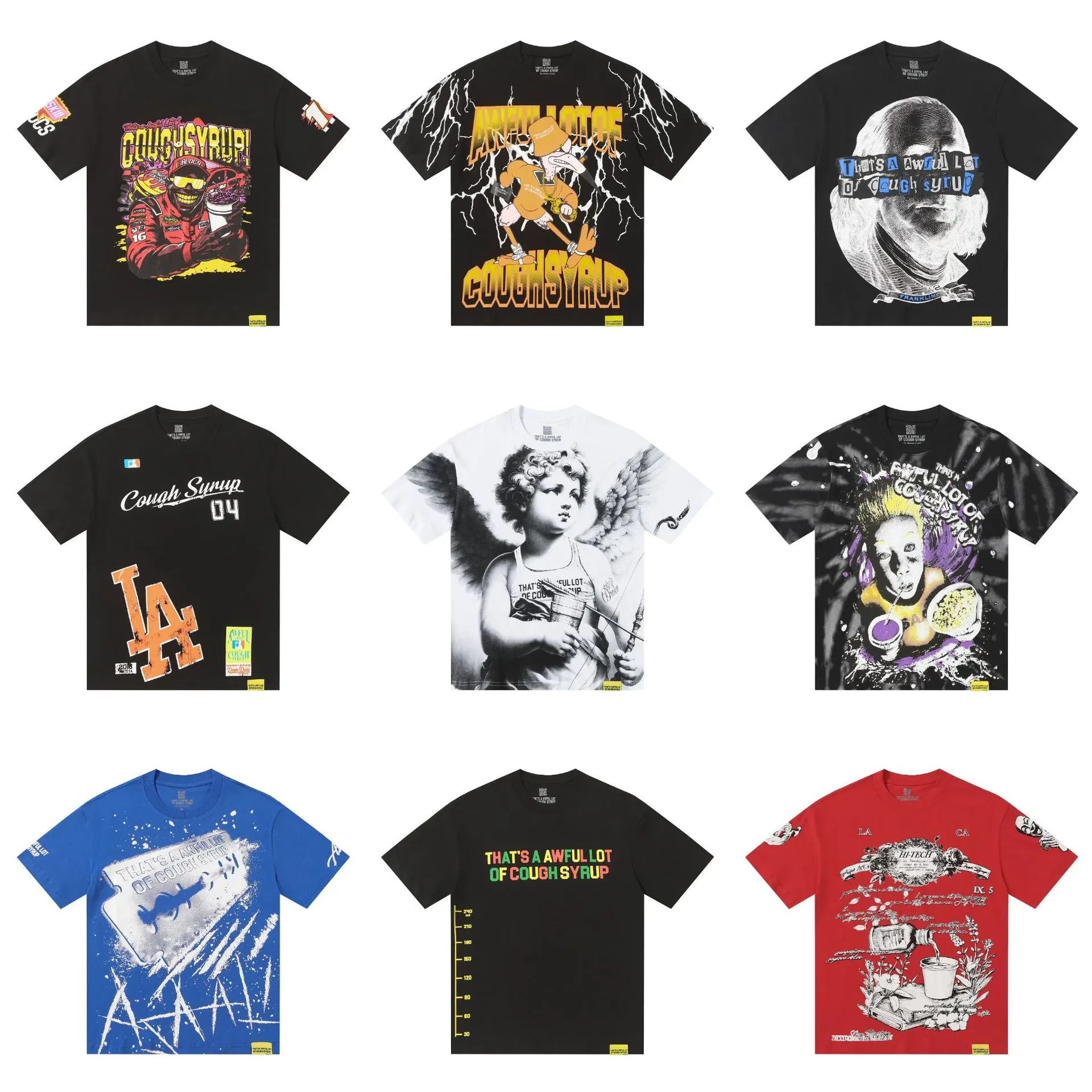 3D White Ink Direct Spray Hot Diamond High Street Loose Double Yarn Short Sleeve T-shirt for Men