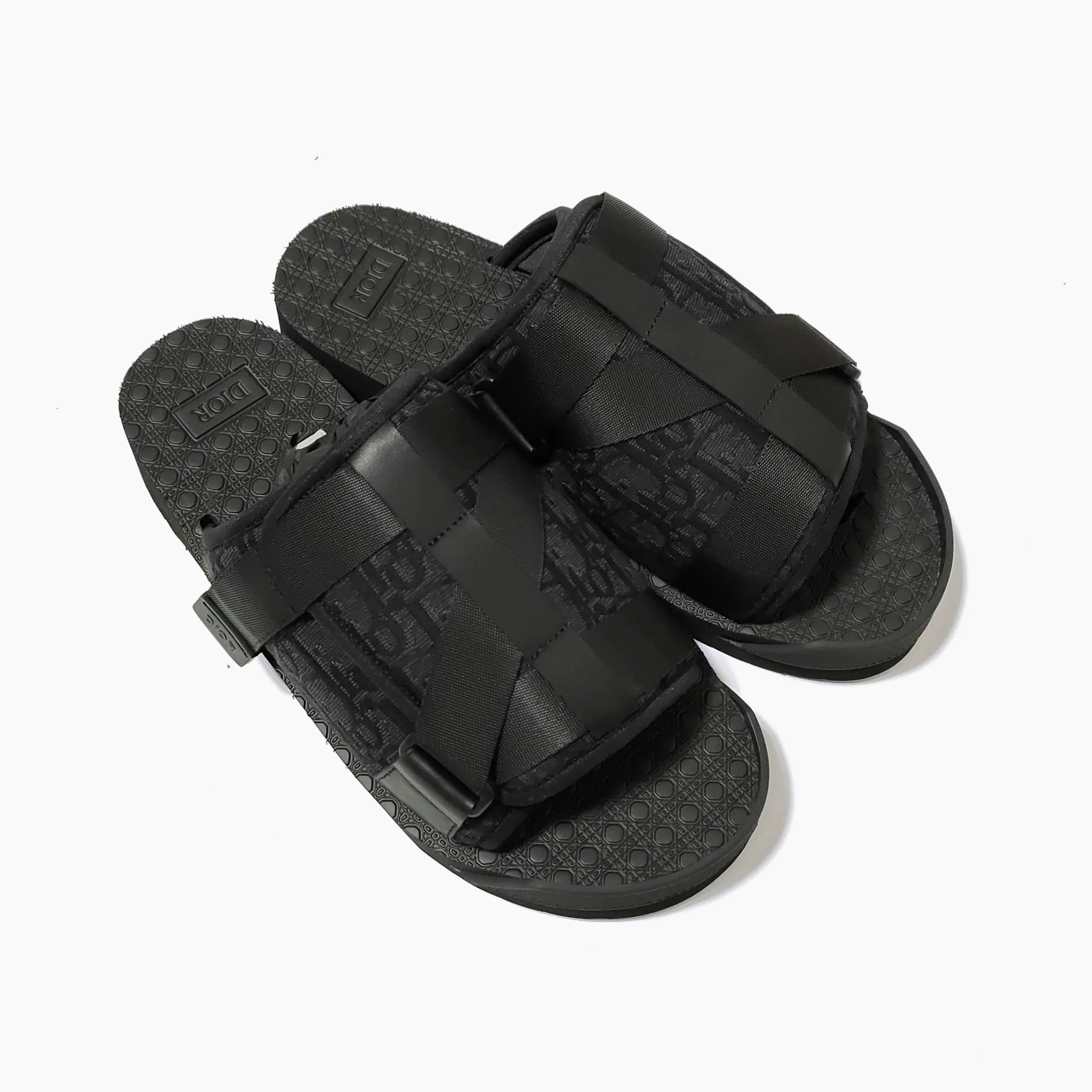 D Alpha Oblique Embroidered Slides photo 3