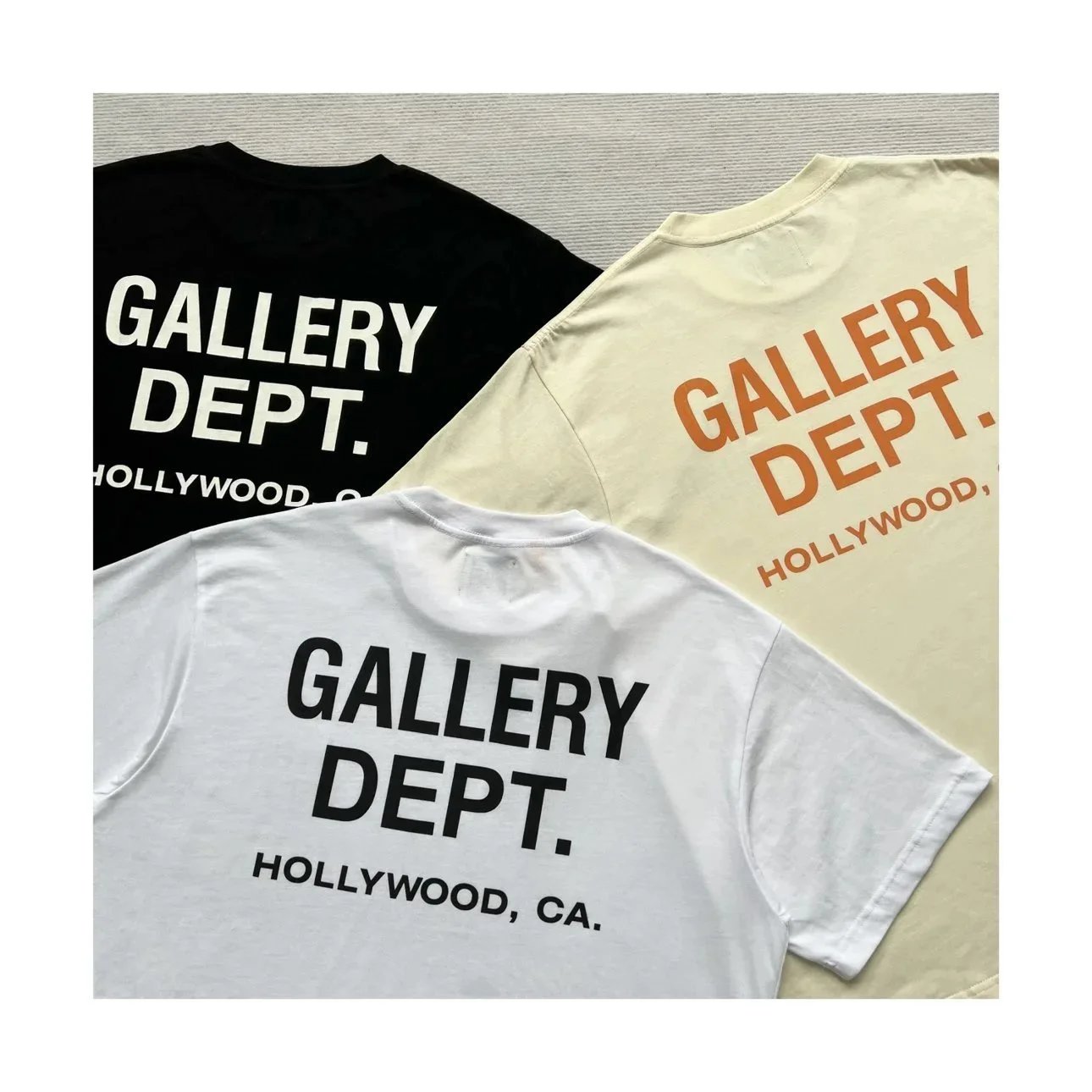 Gallery Dept Hollywood Letter Print T-Shirt
