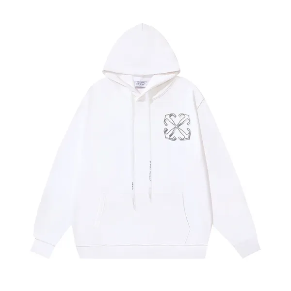 Off-White Industrial Cross Hoodie White - 1