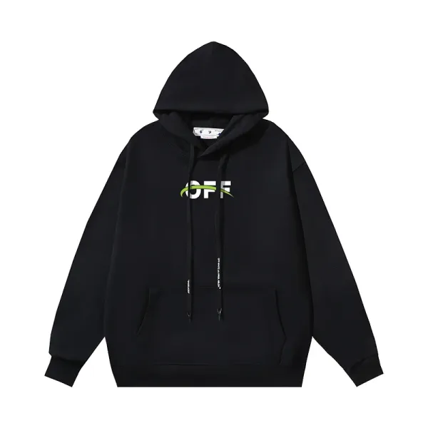Off-White Industrial Logo Hoodie Black - 1