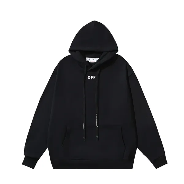 Off-White Industrial Logo Hoodie Black - 1