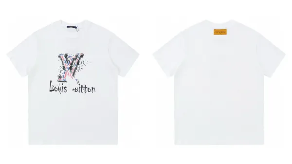 Louis Vuitton Graffiti LV Logo White T-Shirt - 1