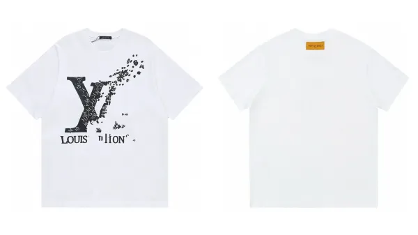 Louis Vuitton LV Dissolving Logo White T-Shirt - 1