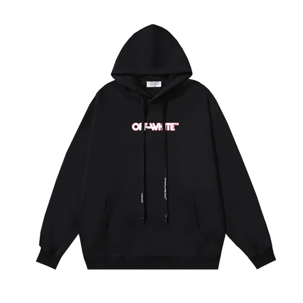 Off-White Industrial Logo Hoodie Black - 1