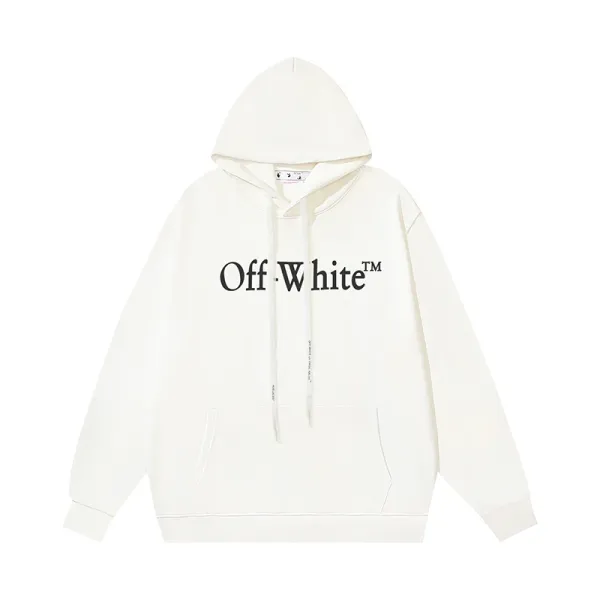 Off-White Industrial Logo Hoodie White - 1