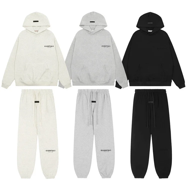 Catalog seller-listing image: ESSENTIALS loose hoodie listing; not warehouse QC