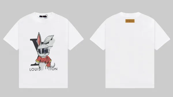 Louis Vuitton Dripping LV Logo Black T-Shirt - 6