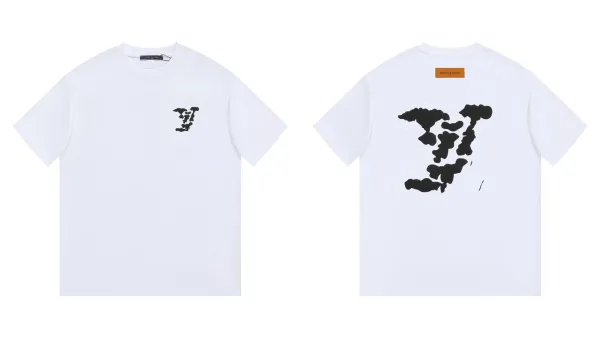 Louis Vuitton Cloud Monogram White T-Shirt - 1