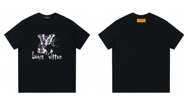 Louis Vuitton Graffiti LV Print Black T-Shirt - 1