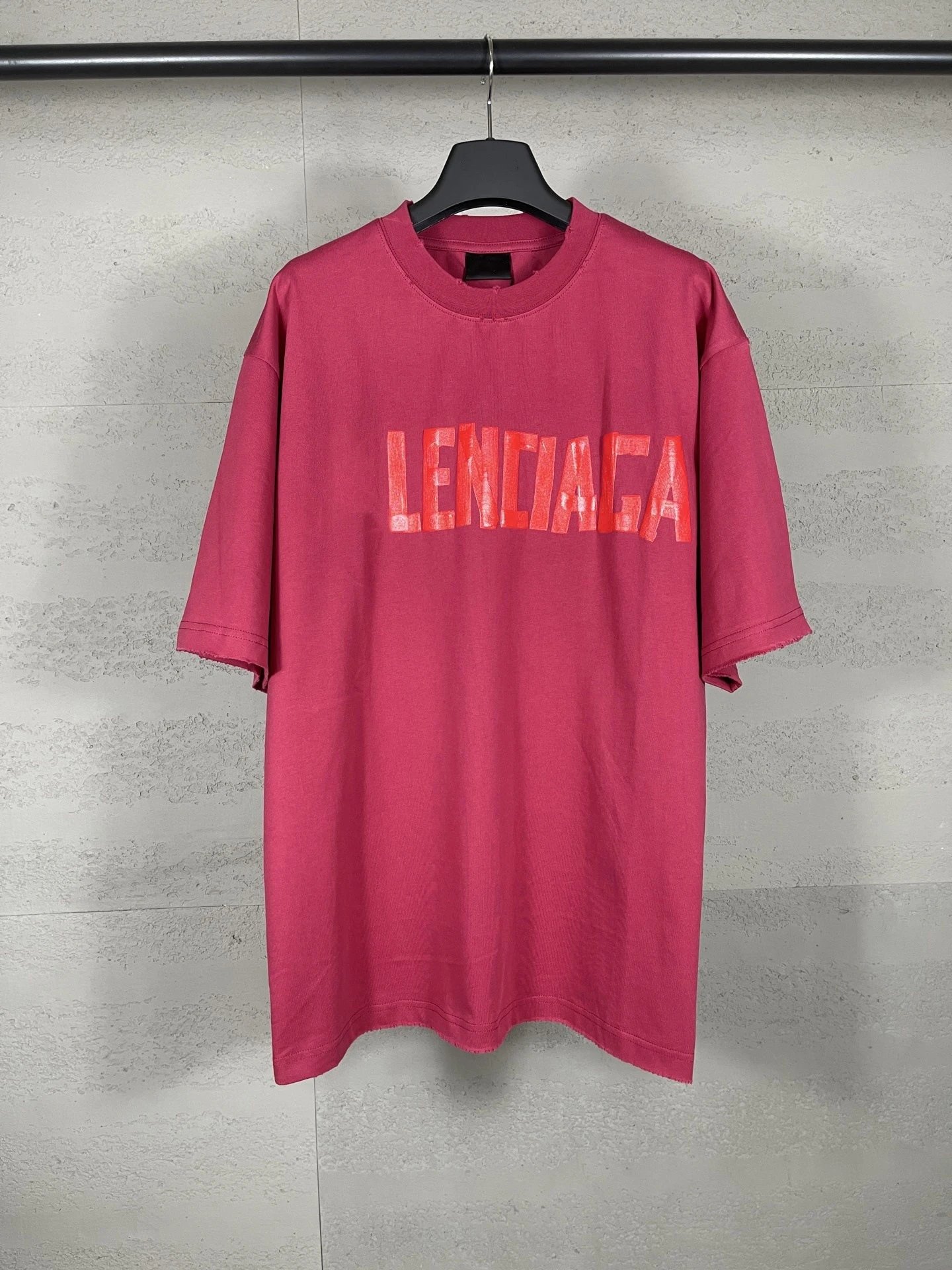 Tape Print Distressed T-Shirt photo 3