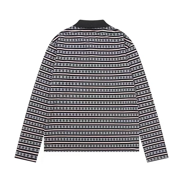 Unbranded Shirts Long-Sleeve Striped Polo Shirt product detail image 8
