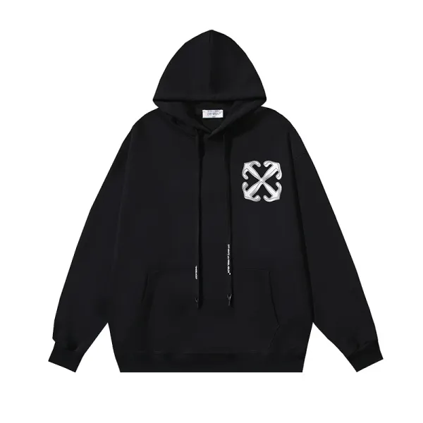 Off-White Industrial Cross Hoodie Black - 1