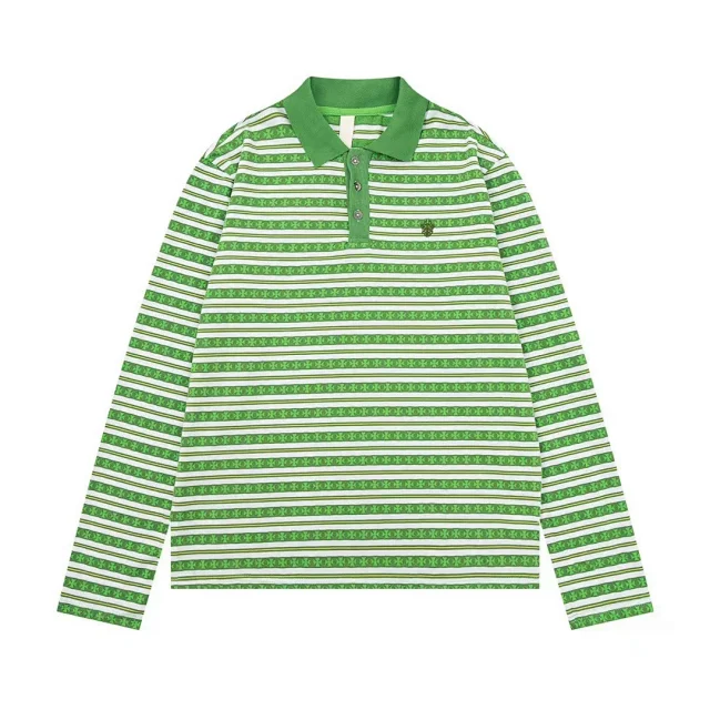 Unbranded Shirts Long-Sleeve Striped Polo Shirt product detail image 5