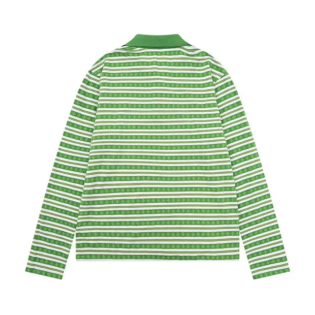 Unbranded Shirts Long-Sleeve Striped Polo Shirt product detail image 6