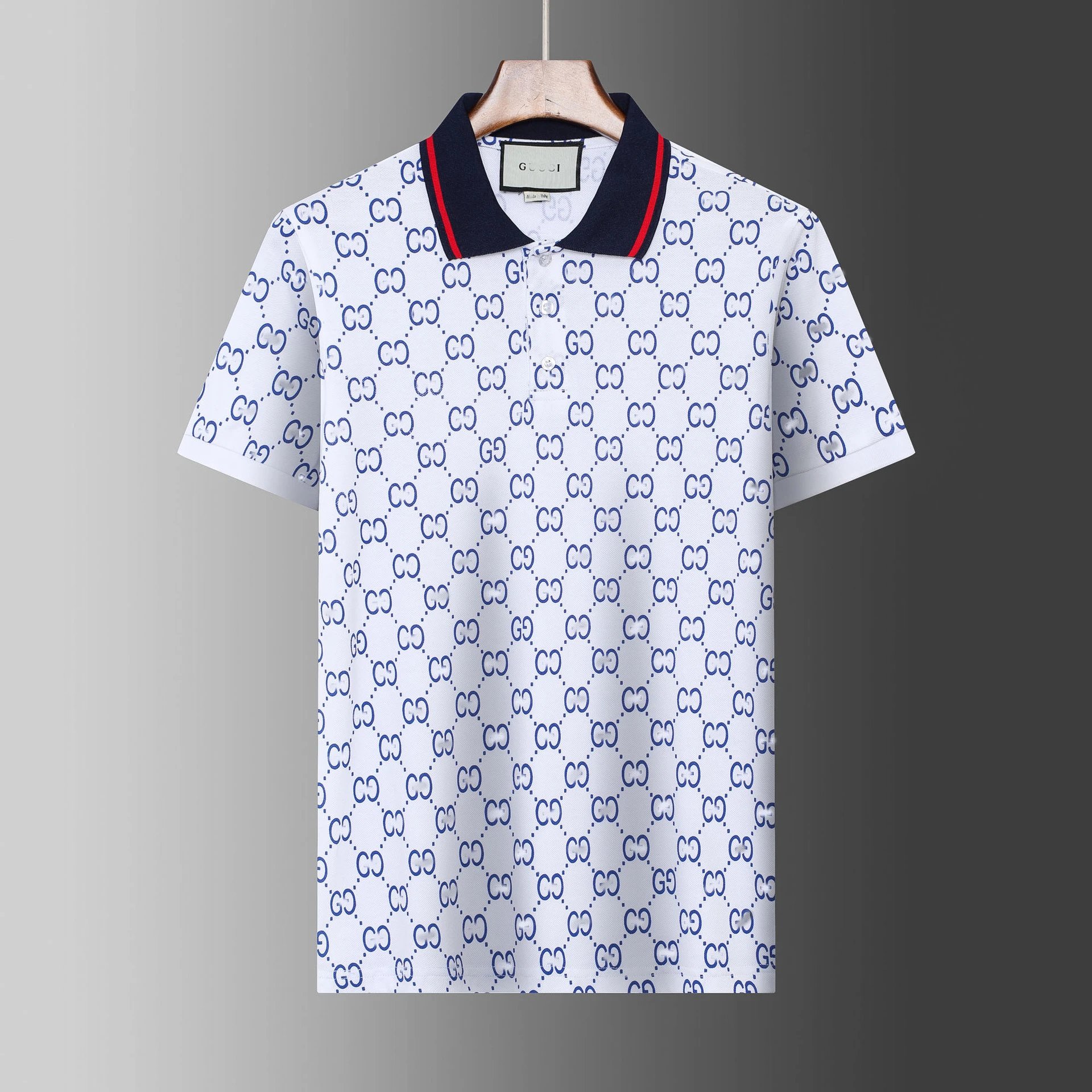Gucci Pique Cotton Print Polo Shirt photo 3
