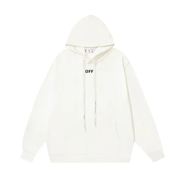Off-White Off Logo Hoodie White - 1