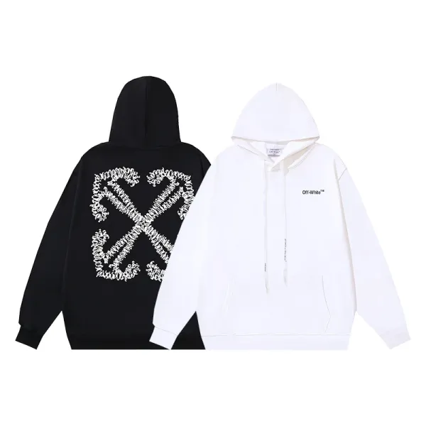 Off-White Industrial Logo Hoodie Black - 32