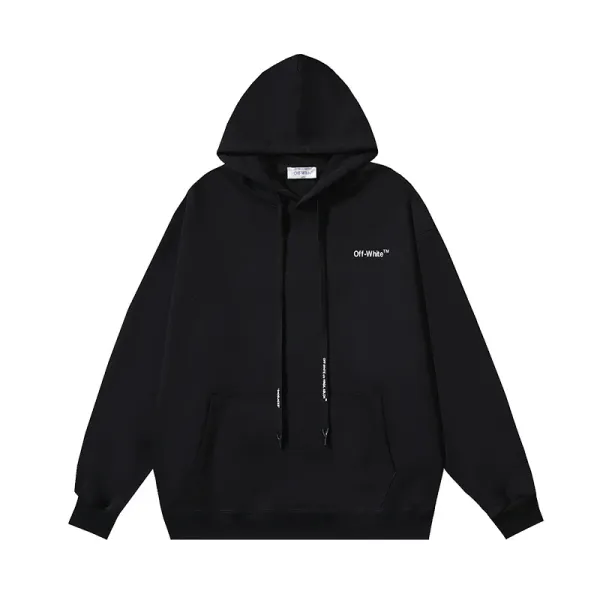 Off-White Industrial Logo Hoodie Black - 1