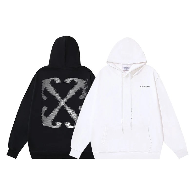 Off-White Industrial Logo Hoodie Black - 30