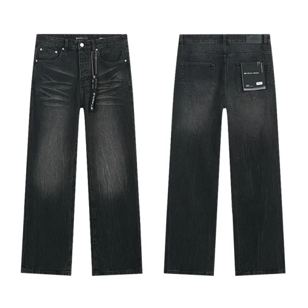 Purple Distressed Flare & Slim Fit Jeans Multicolor - 41