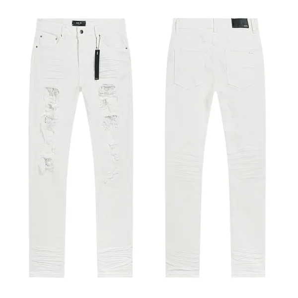 Purple Distressed Flare & Slim Fit Jeans Multicolor - 47