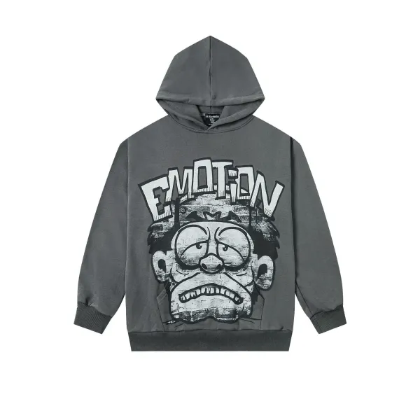 Emotion x Design Graphic Hoodie Gray - 1