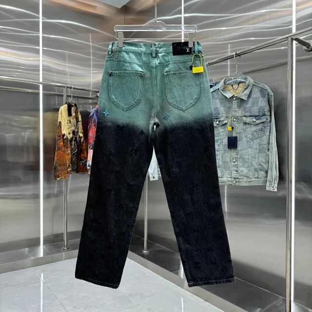 Louis Vuitton Jeans Monogram-pattern straight-leg product detail image 8
