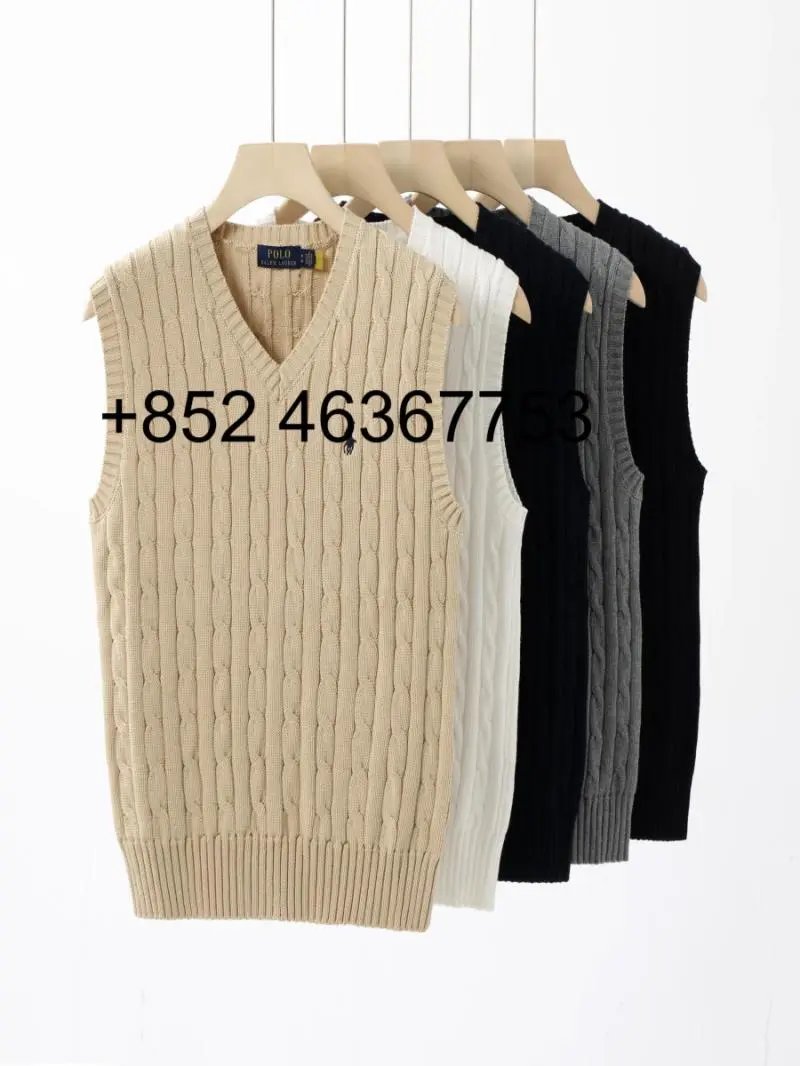 Knit Embroidery Couples Cotton Vest