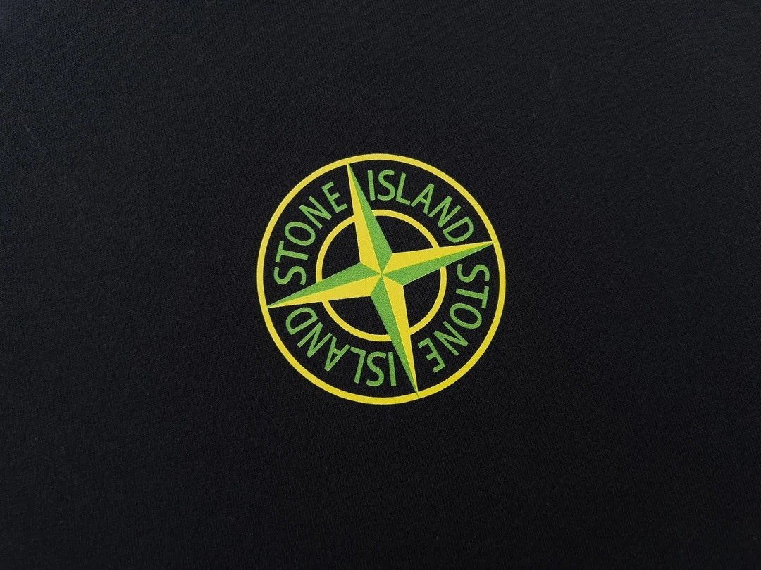 Stone Island Graphic Print Black T-Shirt - 14