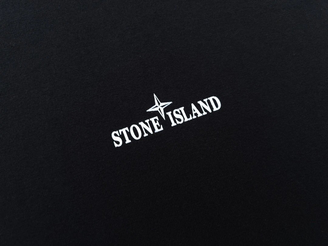 Stone Island Graphic Print Black T-Shirt - 29