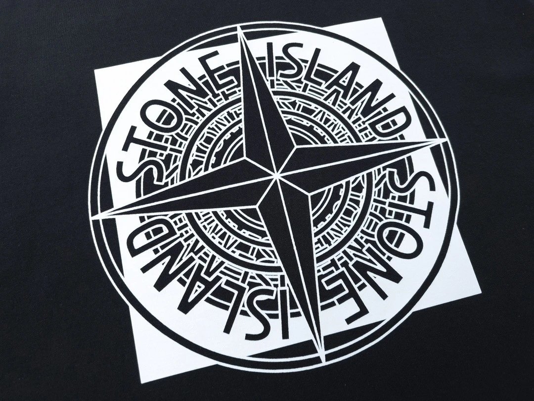 Stone Island Graphic Print Black T-Shirt - 20