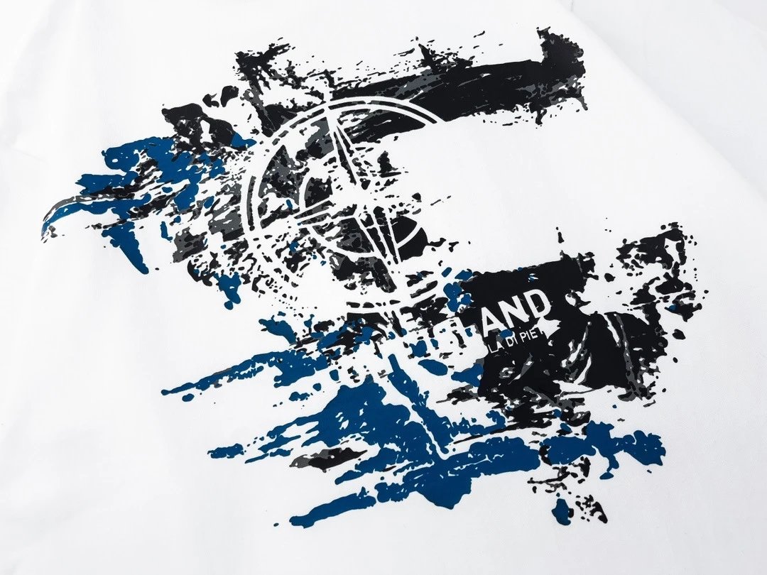 Stone Island Graphic Print Black T-Shirt - 26