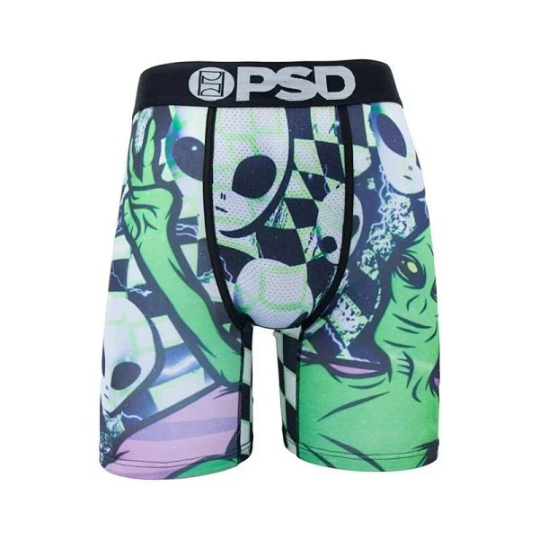 Design PSD Alien Skull Print Boxer Briefs Multicolor Underwear product listing in Litbuy spreadsheet finds