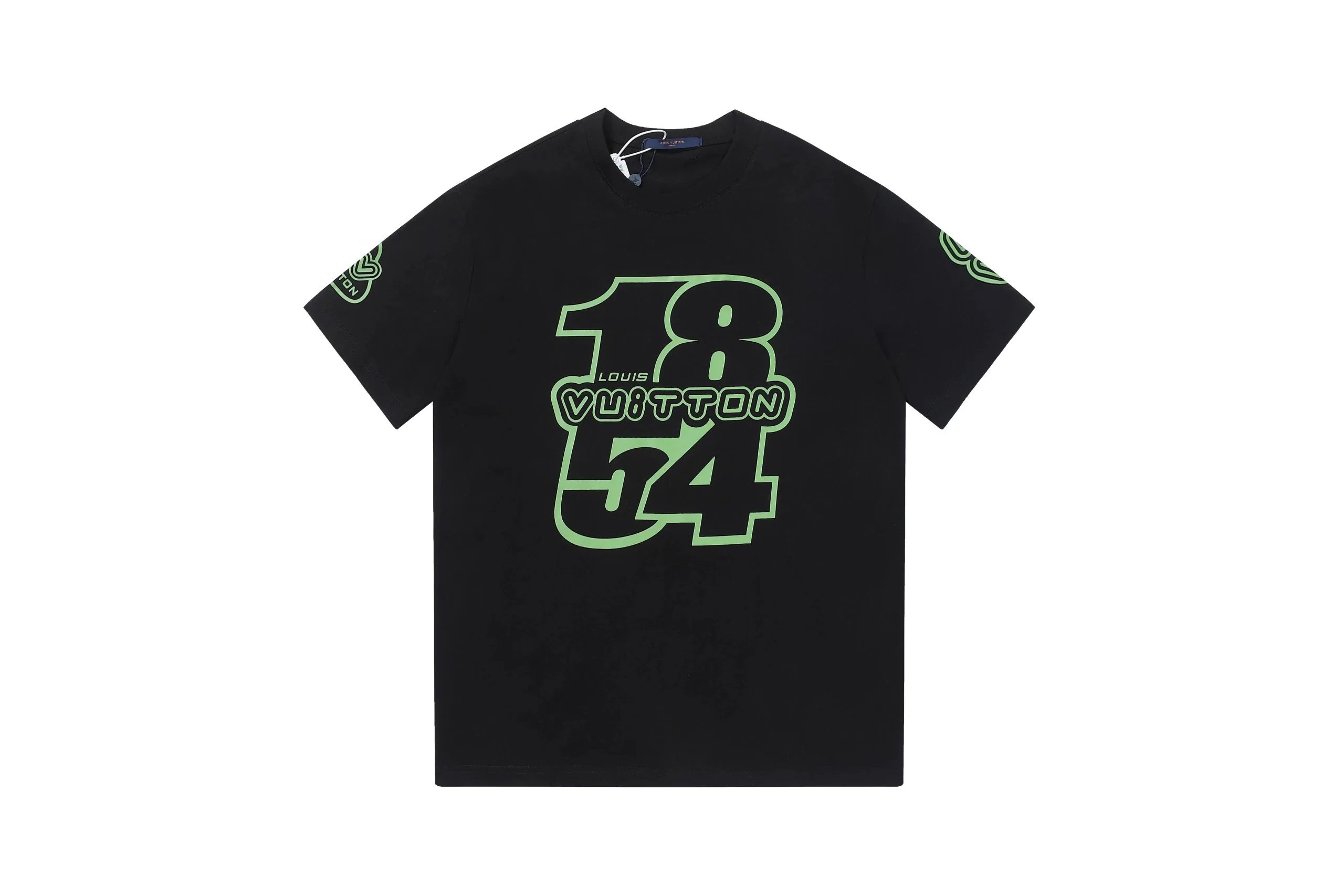 Louis Vuitton Flower LV Logo T-Shirt Black - 15