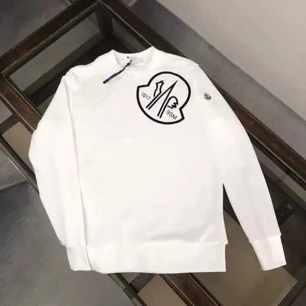 Moncler Moncler Logo Embossed Black Sweatshirt - 10