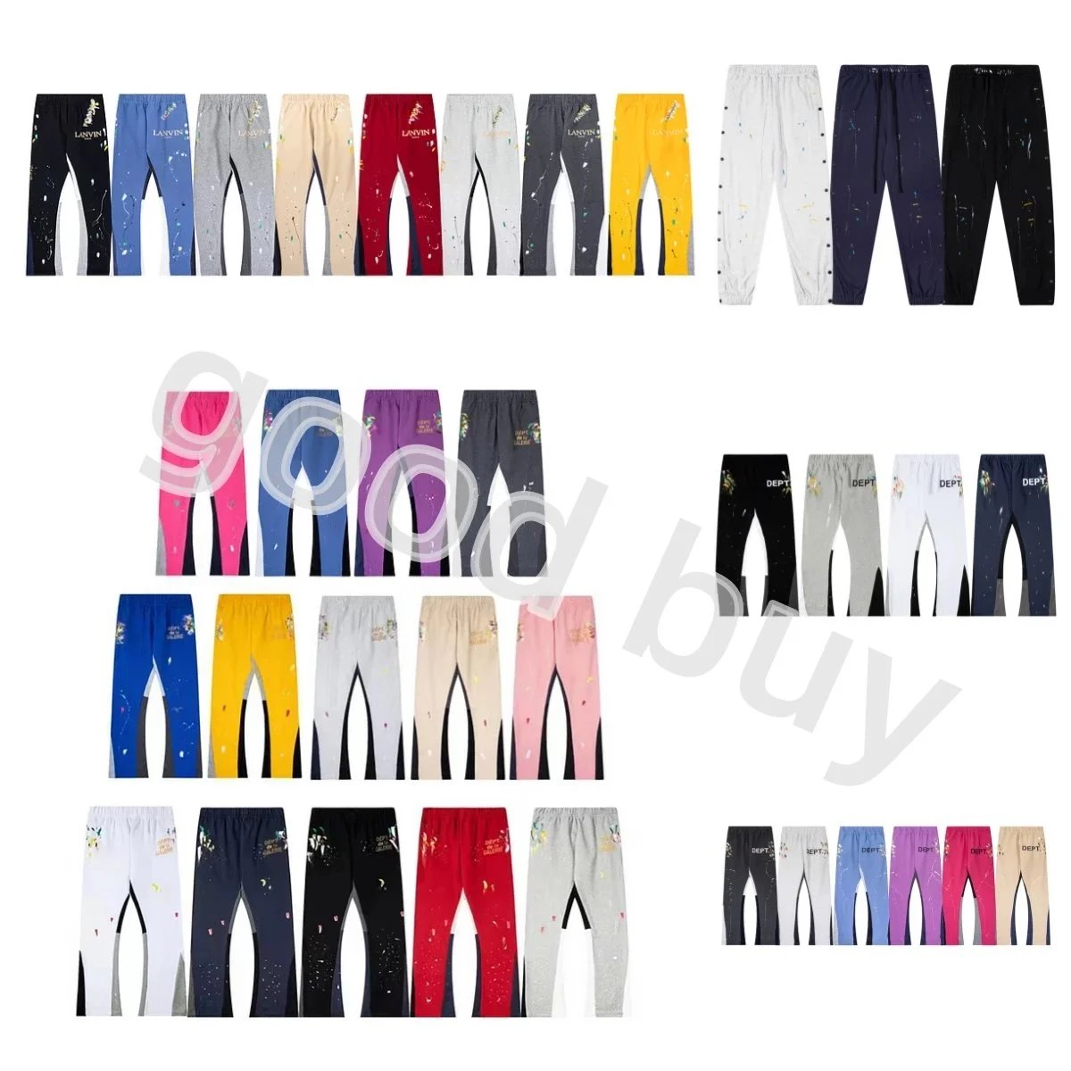 Gallery Dept Paint Splatter Flare Sweatpants
