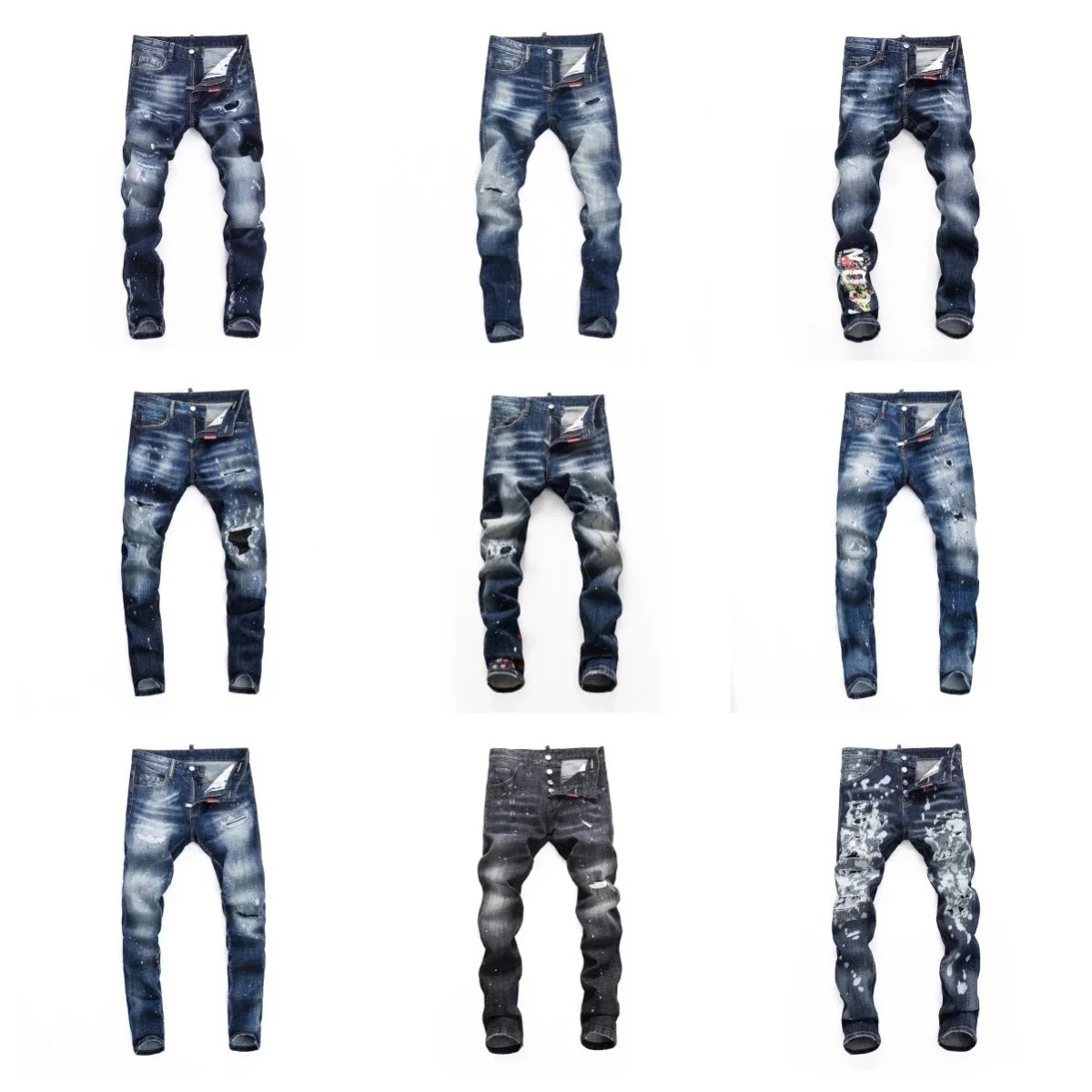 （15%off）Fashion trend all-in-one jeans.