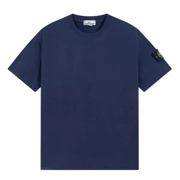 Stone Island Graphic Print White T-Shirt and Beige Cargo Shorts Set - 13