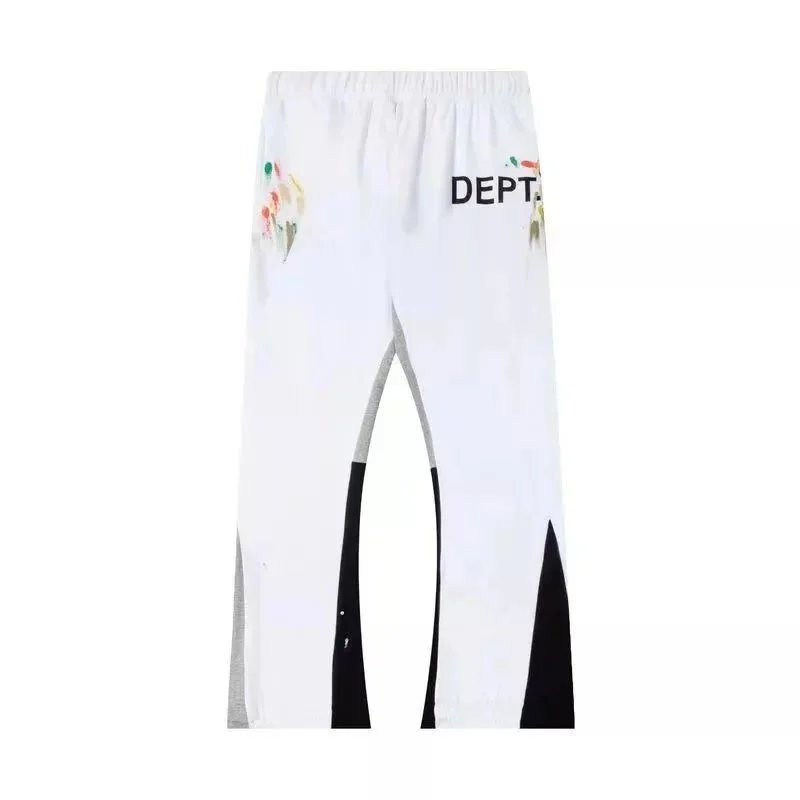 DEPT. Floral Print Contrast Panel Sweatpants White - 1