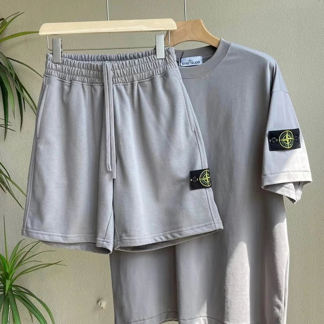 Stone Island Velour Set Blue Casual-Set - 8