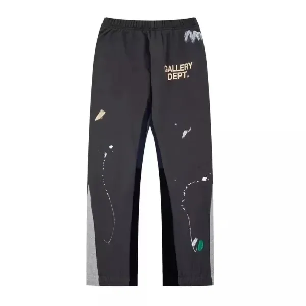 Gallery Dept. Paint-Splatter Sweatpants Black - 1