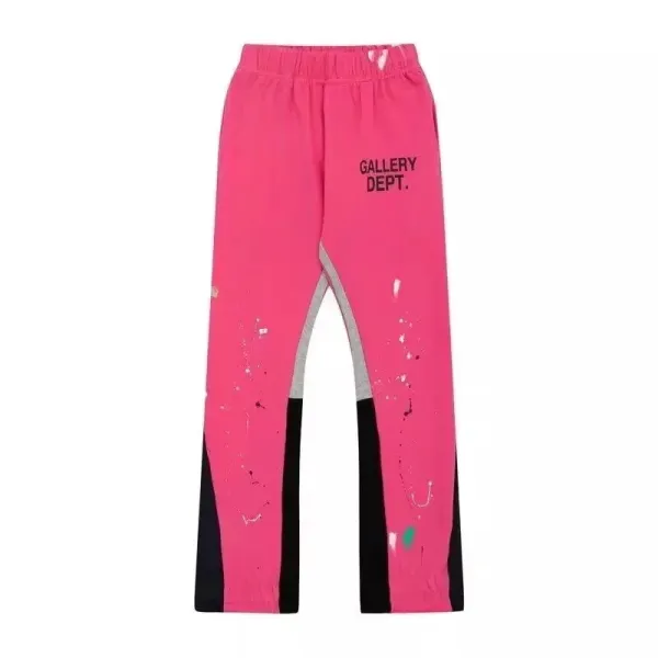 Gallery Dept. Paint-Splatter Sweatpants Pink - 1