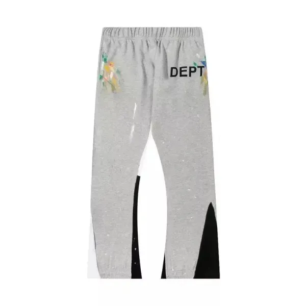 DEPT Paint-Splatter Sweatpants Gray - 1
